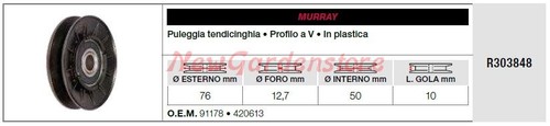 Puleggia tendicinghia murray - tendicinghia,